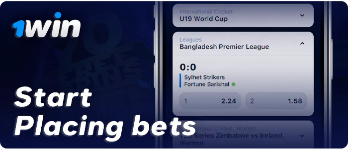 Start betting in the 1Win app on your iPhone